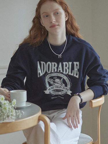 Adorable Angel Sweatshirt (Navy) - NONLOCAL - Modalova