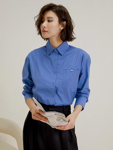 Ocean Blue Pocket Shirt - LANGSON - Modalova