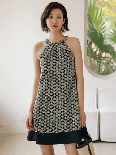 French Halter Neck Resort Dress - LANGSON - Modalova