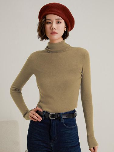 Turtleneck Slimming Top (4 Color) - LANGSON - Modalova