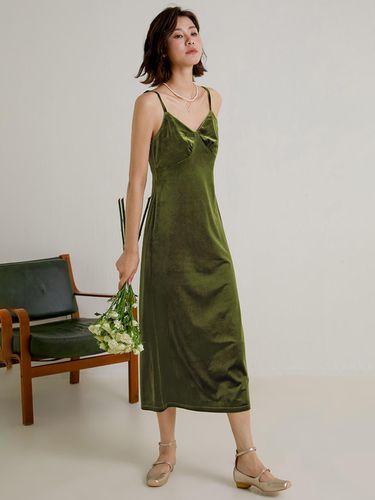 Velvet Slip Dress - LANGSON - Modalova