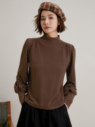 French Puff Sleeve Top (2 Color) - LANGSON - Modalova