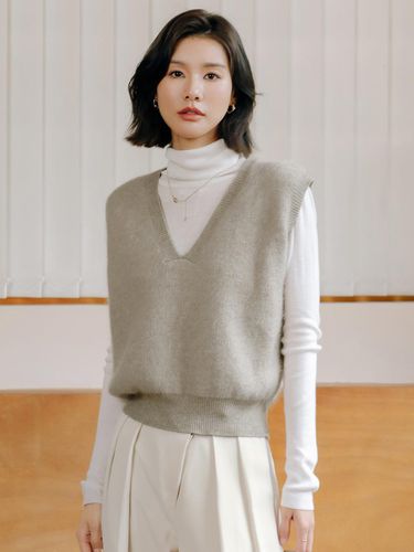 Wool Knit Vest - LANGSON - Modalova