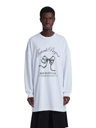 Printed Long Sleeve T-shirt_White - Trunk Project - Modalova