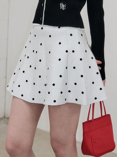 Dot Flare Mini Skirt - GENERAL IDEA - Modalova