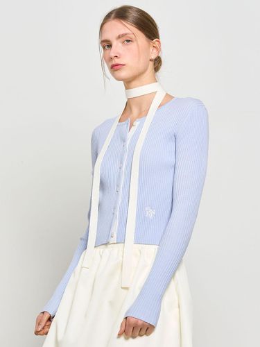 GNRL Ribbed Cardigan Sky Blue - GENERAL IDEA - Modalova