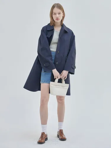 Half Trench Coat (Navy) - NILBY P - Modalova