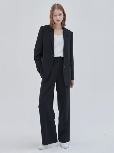 New Wide Pants (Black) - NILBY P - Modalova