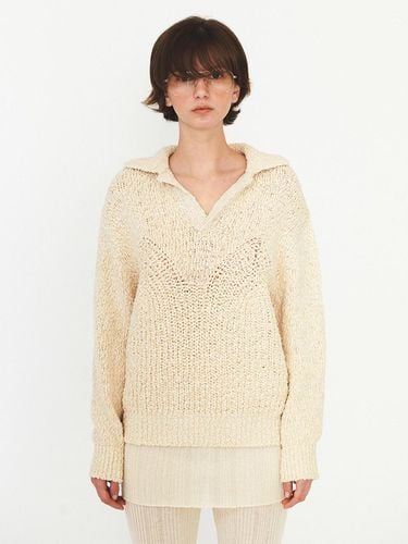 Open Collar Overfit Knit - DIAGONAL - Modalova