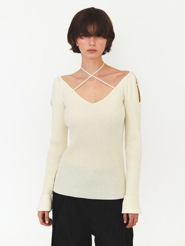 V Neck Strap Knit - DIAGONAL - Modalova