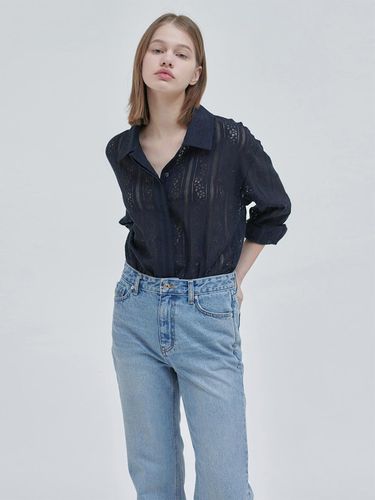 Vintage Lace Shirts (Navy) - NILBY P - Modalova