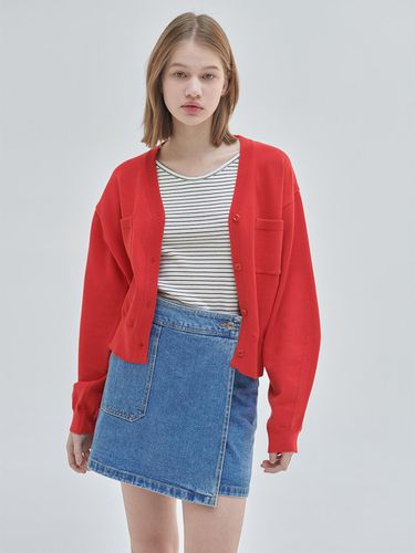 Stella Pocket Cardigan (Red) - NILBY P - Modalova