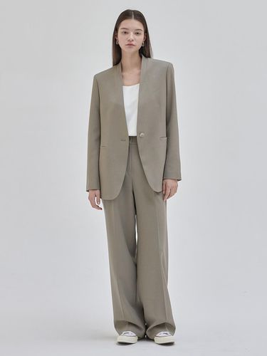 Collarless Minimal Jacket () - NILBY P - Modalova