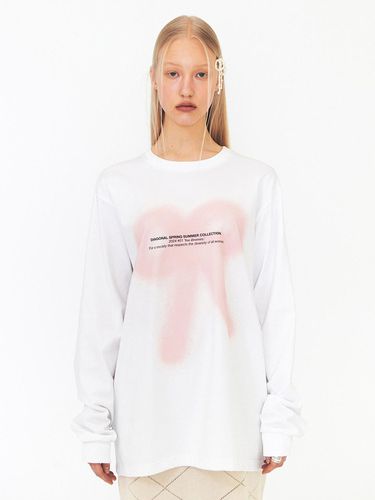 Spray Printing Tee - White - DIAGONAL - Modalova