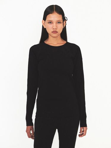 Lace Raglan Tee - Black - DIAGONAL - Modalova