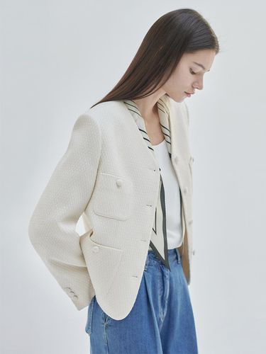 Tweed Crop Jacket - NILBY P - Modalova