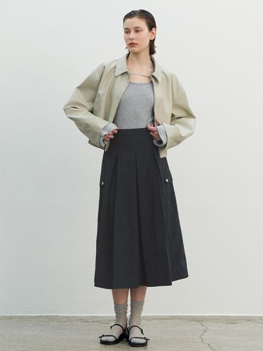 Lauren Cotton Pleated Skirt_2 Colors - Atelier Nain - Modalova