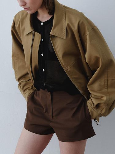 Solid Short Pants_Brown - Authenti - Modalova