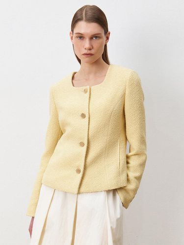 Square Neck Tweed Jacket KW4SJ1600_9C - JOY GRYSON - Modalova