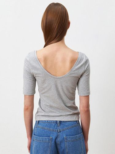 Back U-Neck T-Shirt KW4ME2490_11 - JOY GRYSON - Modalova