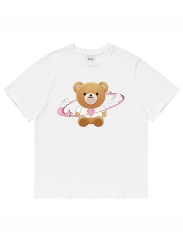 SMA Space Teddy Logo T-shirt_White - SMA SHOES - Modalova