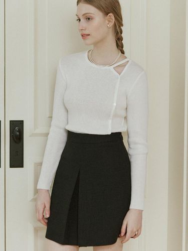 Anna Tweed Mini Skirt (Black) - NONLOCAL - Modalova