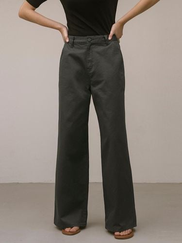 Straight Chino Pants_Blue Gray - Siyazu - Modalova