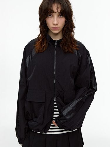 Front-Pocket Windbreaker Black - FALLETT - Modalova