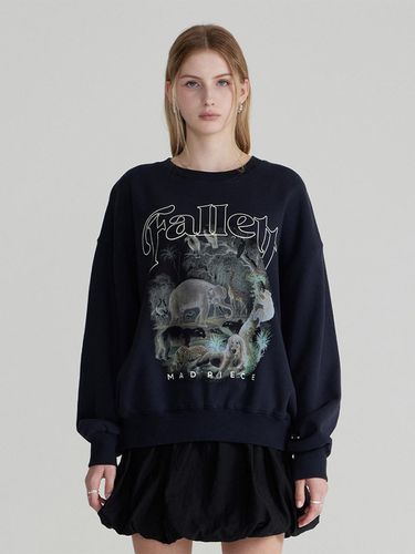 Serengeti Sweatshirt Navy - FALLETT - Modalova