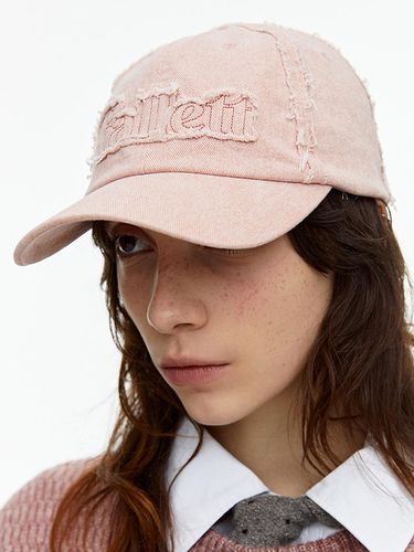 Applique Damage Ball Cap Pink - FALLETT - Modalova