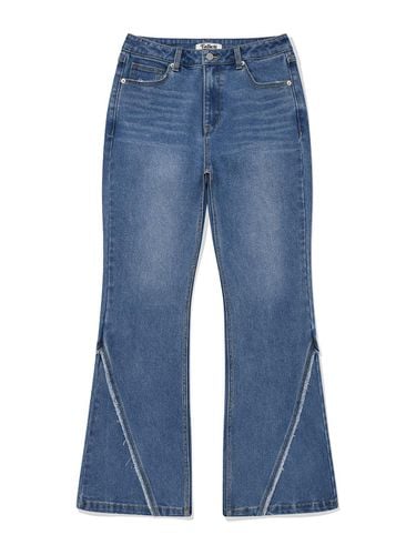 Bootcut Denim Pants Light Blue - FALLETT - Modalova