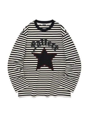 Rock Star Stripe Long Sleeve Black - FALLETT - Modalova