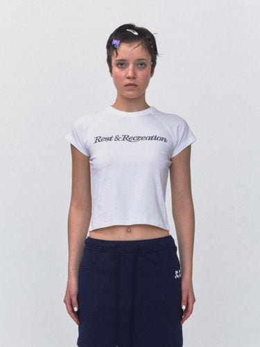 Crystal Logo Crop Top_White - Rest&Recreation - Modalova