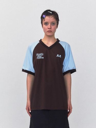 RR V-Neck Jersey Top_Brown - Rest&Recreation - Modalova