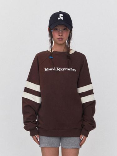 RR Oversized Raglan Sweatshirt_Brown - Rest&Recreation - Modalova