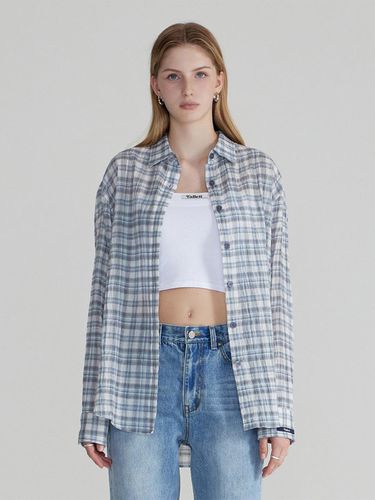 Tartan Check Shirt Blue - FALLETT - Modalova