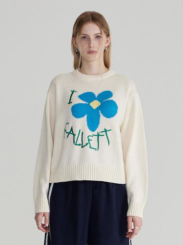 Drawing Flower Knit - FALLETT - Modalova