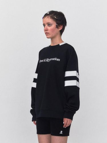 RR Oversized Raglan Sweatshirt_Black - Rest&Recreation - Modalova