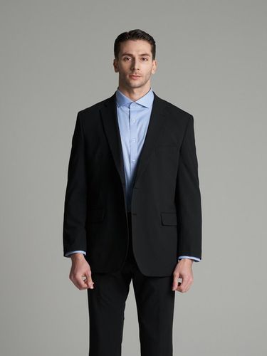 M-5XL] Basic Single Set Up Blazer_Black - COMSPACE1980 - Modalova