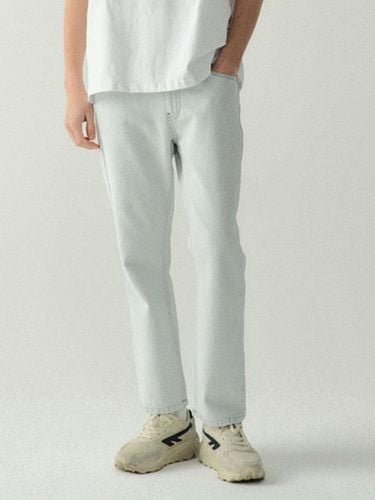 Light Color Denim Pants Light Grey - EZIO - Modalova