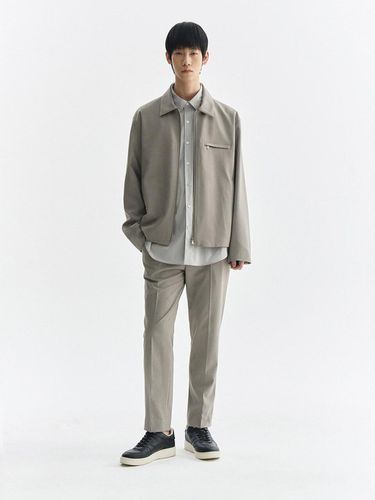 Minimal Jacket and Tapered Pants Set [] - THE KNIT COMPANY - Modalova