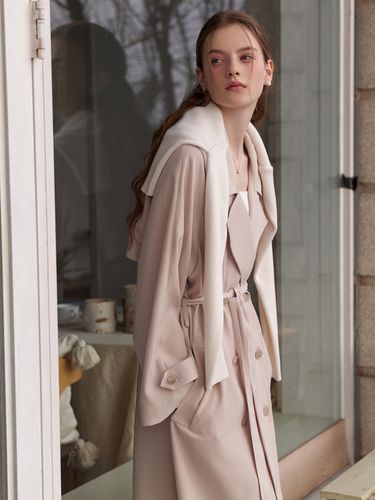 Week Trench Coat - Beige - RE_L - Modalova