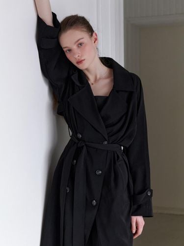 Week Trench Coat - Black - RE_L - Modalova