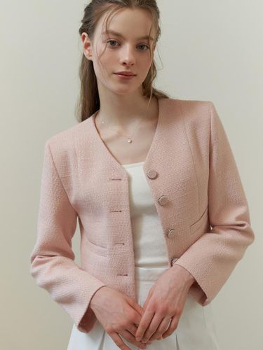 Bonnie v Tweed Jacket - Pink - RE_L - Modalova