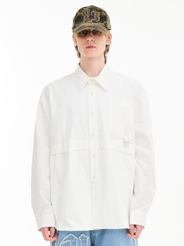 Multi Pocket Utility Cotton Shirt - HOODHOOD - Modalova