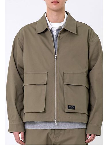 Cotton Utility Jacket Light Khaki - KULTE - Modalova