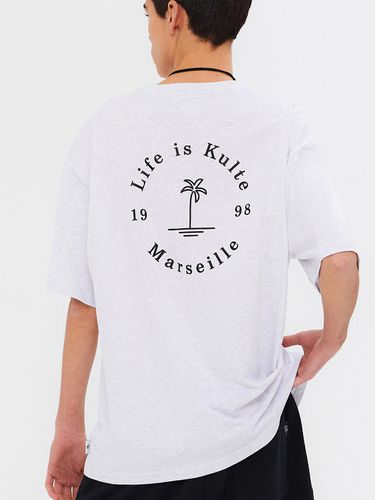 Circle Palm Tree T-Shirt L.Melange - KULTE - Modalova