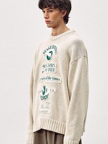 Moshing Pullover Sweater - Ecru - MMIC - Modalova