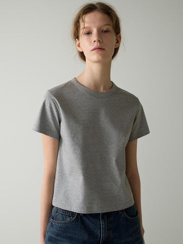 Silket Cotton Crop T-shirt - FACADE PATTERN - Modalova