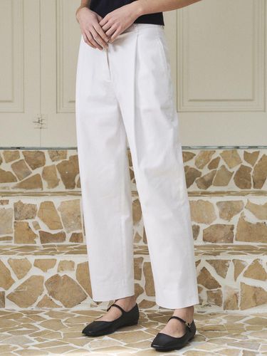 P3183 Single Pleated Tapered Pants - vanone atelier - Modalova